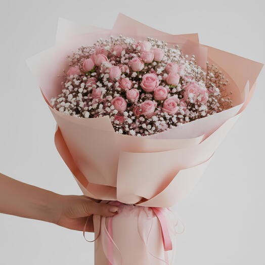 Soft Pink Spray Roses  Bestseller Gift