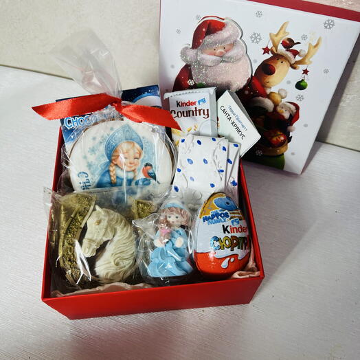 Коробка новогодняя мини