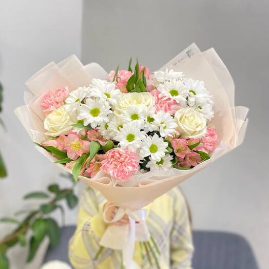 Букет с белой розой 🎀