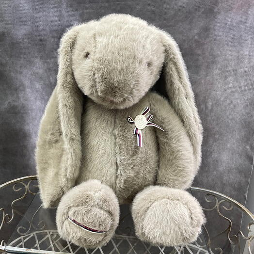 Мягкая игрушка заяц пушистый