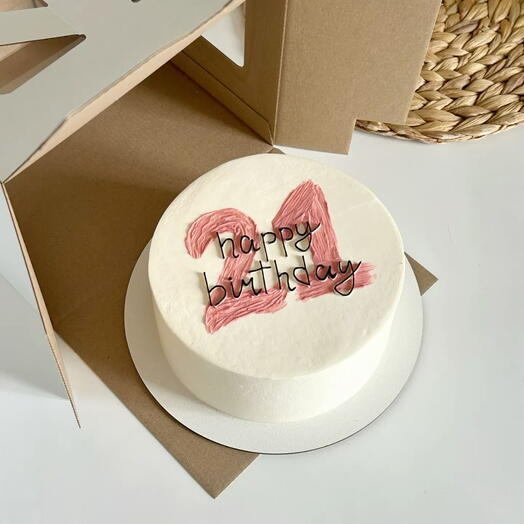 Торт 1кг «Наppy birthday» для девушки, подруги