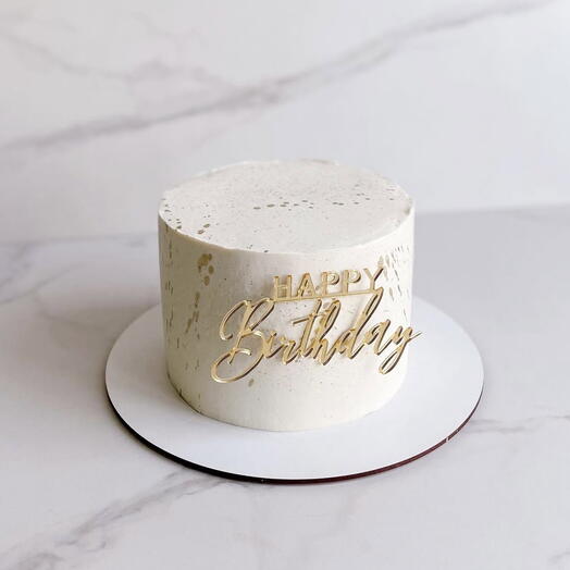 Торт с топпером happy birthday