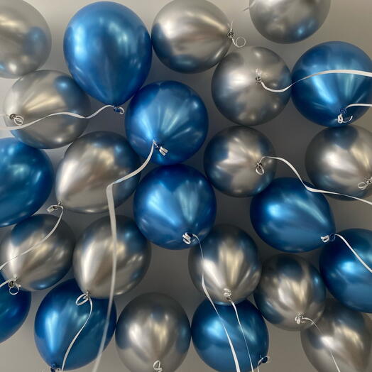 Шары под потолок 25 💙Гелиевые шары в подарок|В день рождения | Любимой девушке|женщине