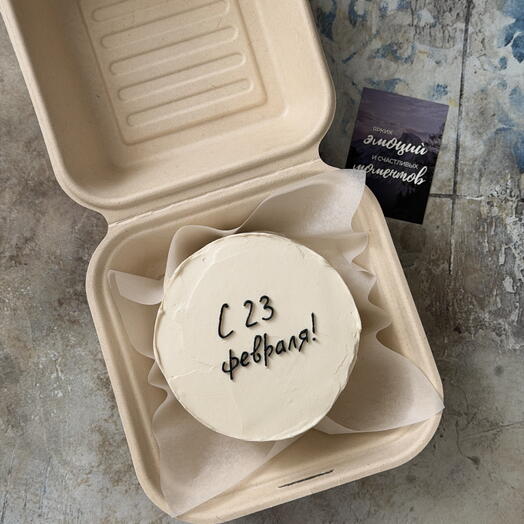 Веган бенто торт к 23 февраля