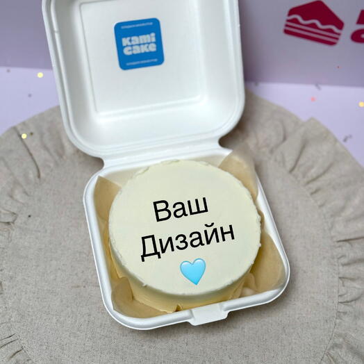 Бенто торт мини с вашим рисунком или надписью