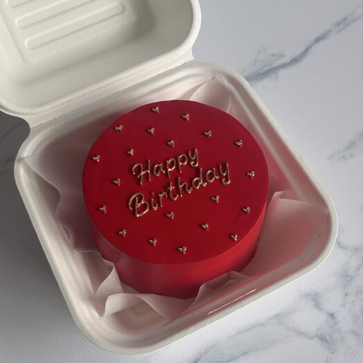 Бенто торт на день рождения «HAPPY BIRTHDAY (без сахара)