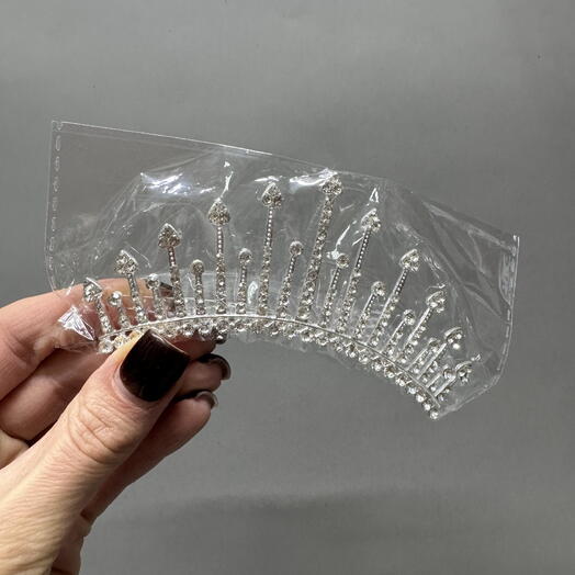 Серебряная диадема (корона для настоящих принцесс)