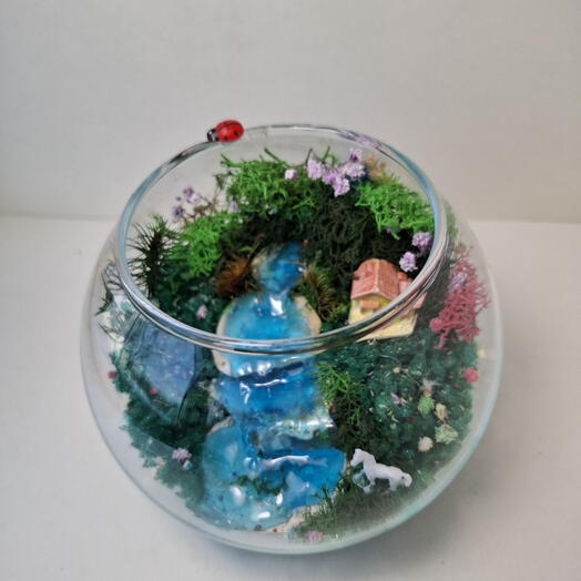 Моссариум из стабилизированного мха, подарок близким