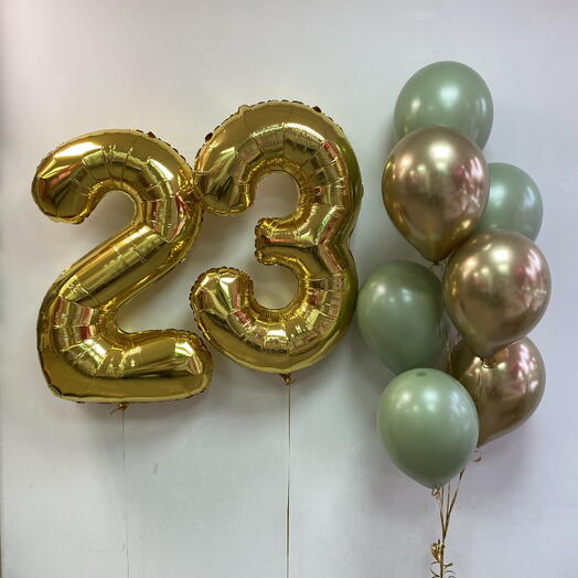 Воздушные шары на 23 года
