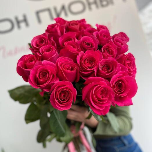 🔥Акция🔥-40% Букет из 25 шт /розы Эквадор парфюмированные/Цветы Уфа/Цветы в Уфе/Доставка цветов Уфа