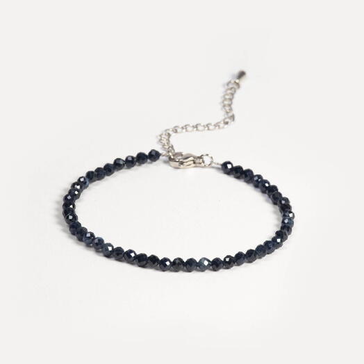 Браслет Ирис Синий корунд Rh+ 19 см (BRA1160)