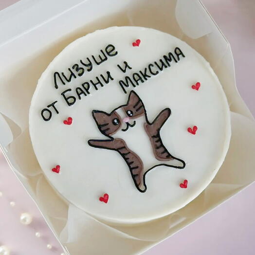 Бенто торт весёлый кот/котик/подарок/детский