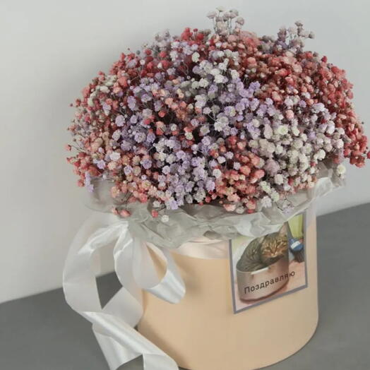 Композиция 251 / гипсофила, высота 37см