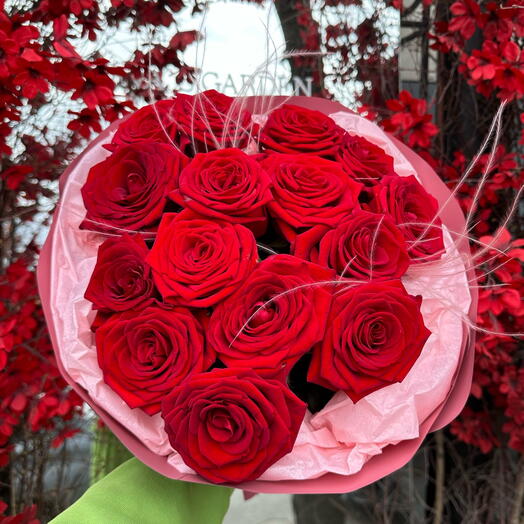 Букет любимой красные розы 🌹