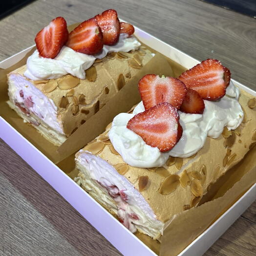 Меренговый рулет без сахара