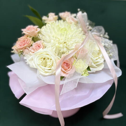 Корзинка из нежных роз🥰🌸