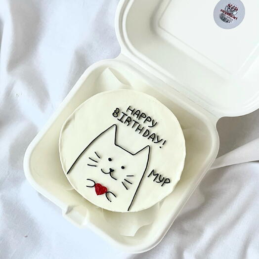 Бенто-торт с котиком