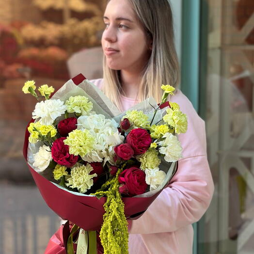 Букет с амарантом