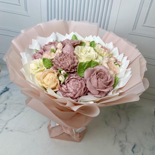 Зефирный букет для мамы, бабушки