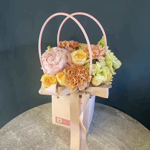 Композиция сборная с пионом🌸