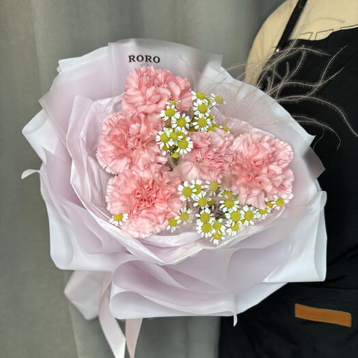 Букет диантусы/ромашка🌸