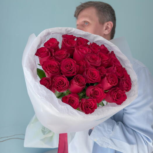 Букет из 35 красных роз «Классика чувств» 🌹 40986