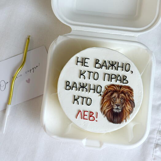 Бенто торт на день рождения для льва