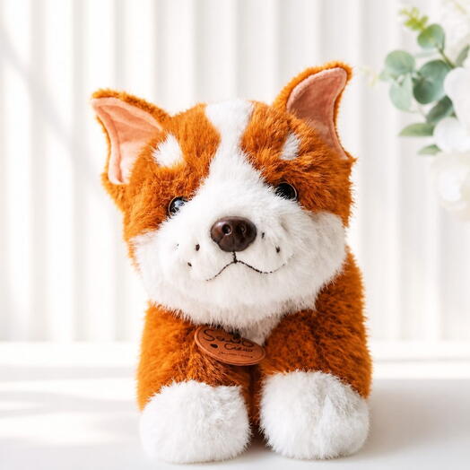 Игрушка мягкая собачка щенок корги