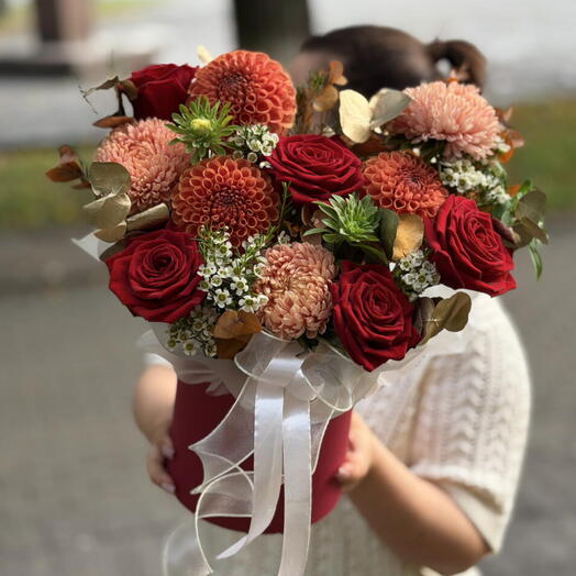 Композиция цветочная «Краски осени»♥️
