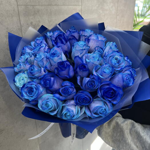 Букет из 35 роз 🌹💙