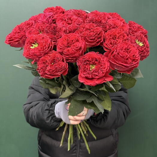 Алое сердце 25 шт