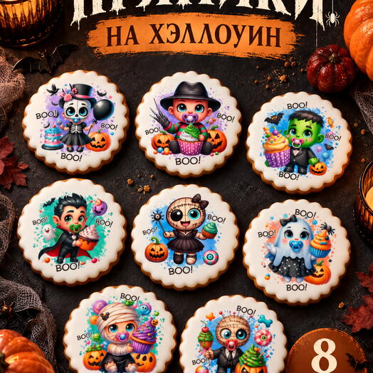 Имбирные пряники на Хэллоуин, подарки на Хеллоуин