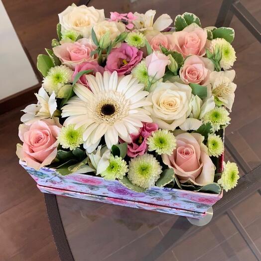 Flowerbox en tonos suaves