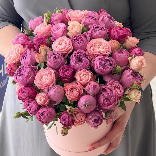A mix of wild roses (L)