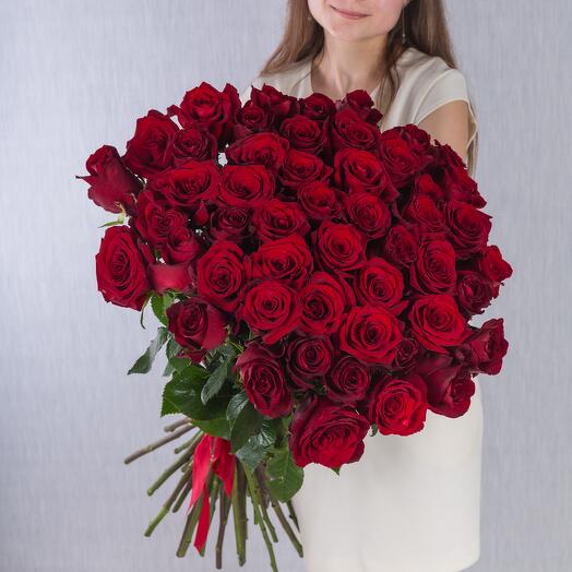 51 rosa roja 80 cm. Ecuador