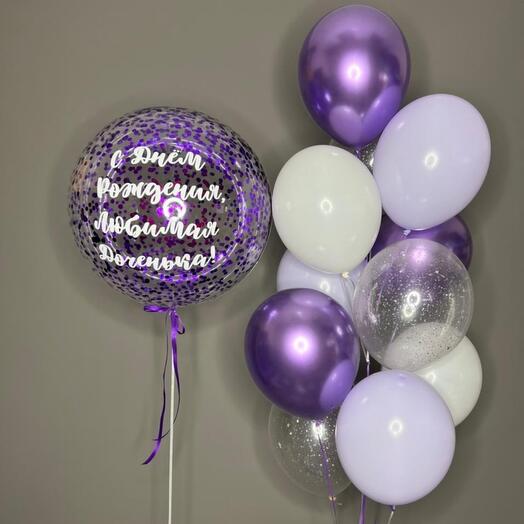 Purple graceful 12 balls