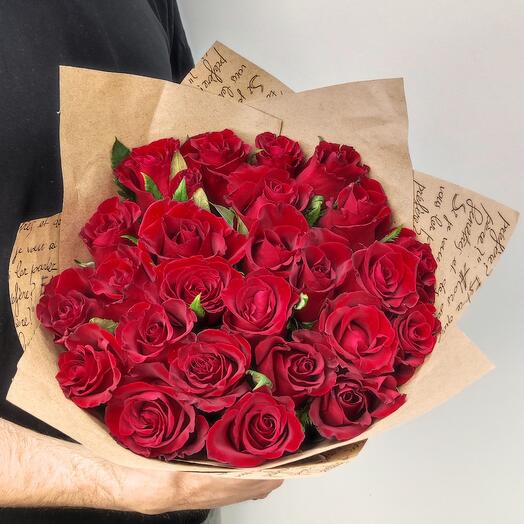 25 rosas rojas