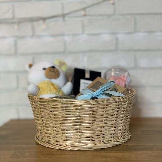 Плетеная корзина 35*15 см