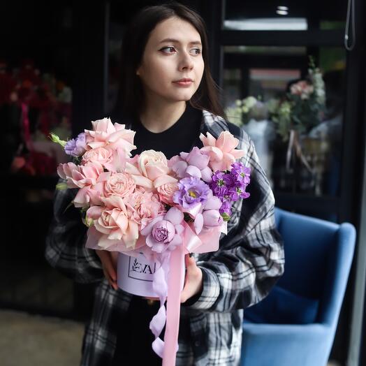 Цветы в коробке 78