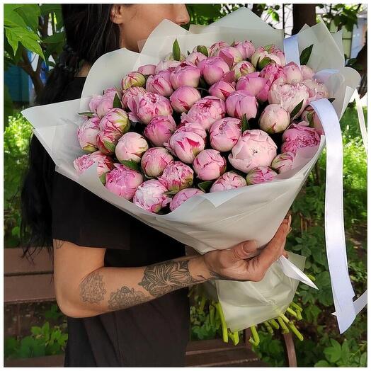51 peonía rosa Sarah Bernard