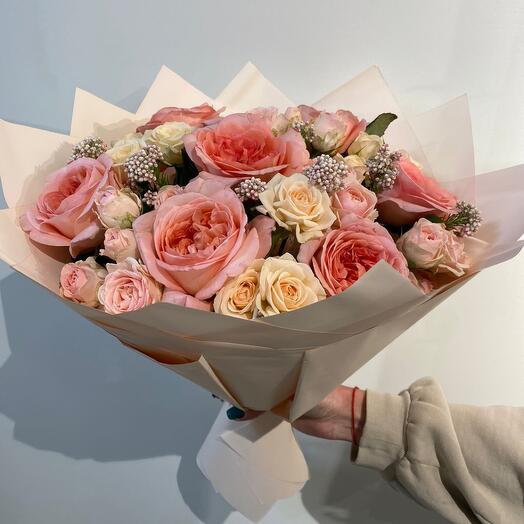 Bouquet of pink sunrise