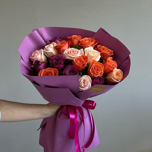 Букет из 19 роз 50 см (9.73)