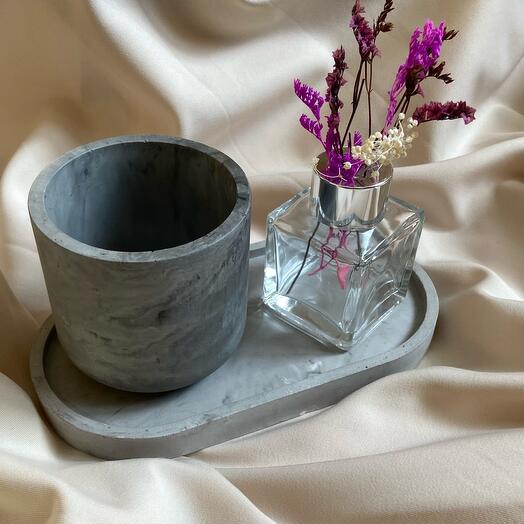 Набор из подноса и стакана Gypsum