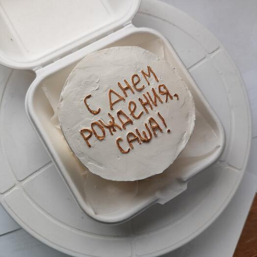 Бенто тортик с минималистичным дизайном