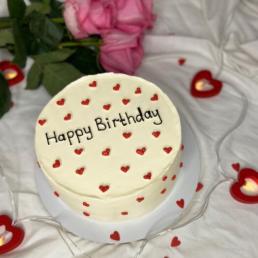 Happy birthday cake for a friend of a girlfriend for a lover for a beloved happy birthday