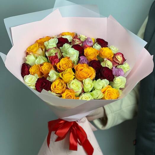 Микс из 51 розы