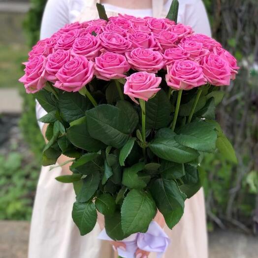 bouquet of 51 pink roses