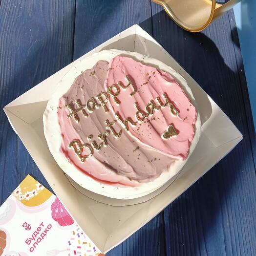Бенто торт happy birthday в подарок девушке