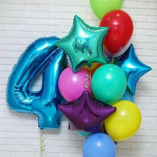 Фонтан из гелиевых воздушных шаров 28