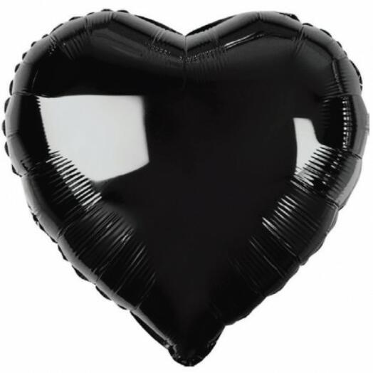 HEART BALLON BLACK